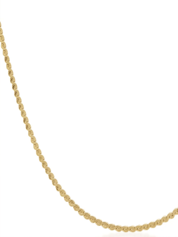 Saint Valentine - Serpentine Necklace Gold - Gift with purchase